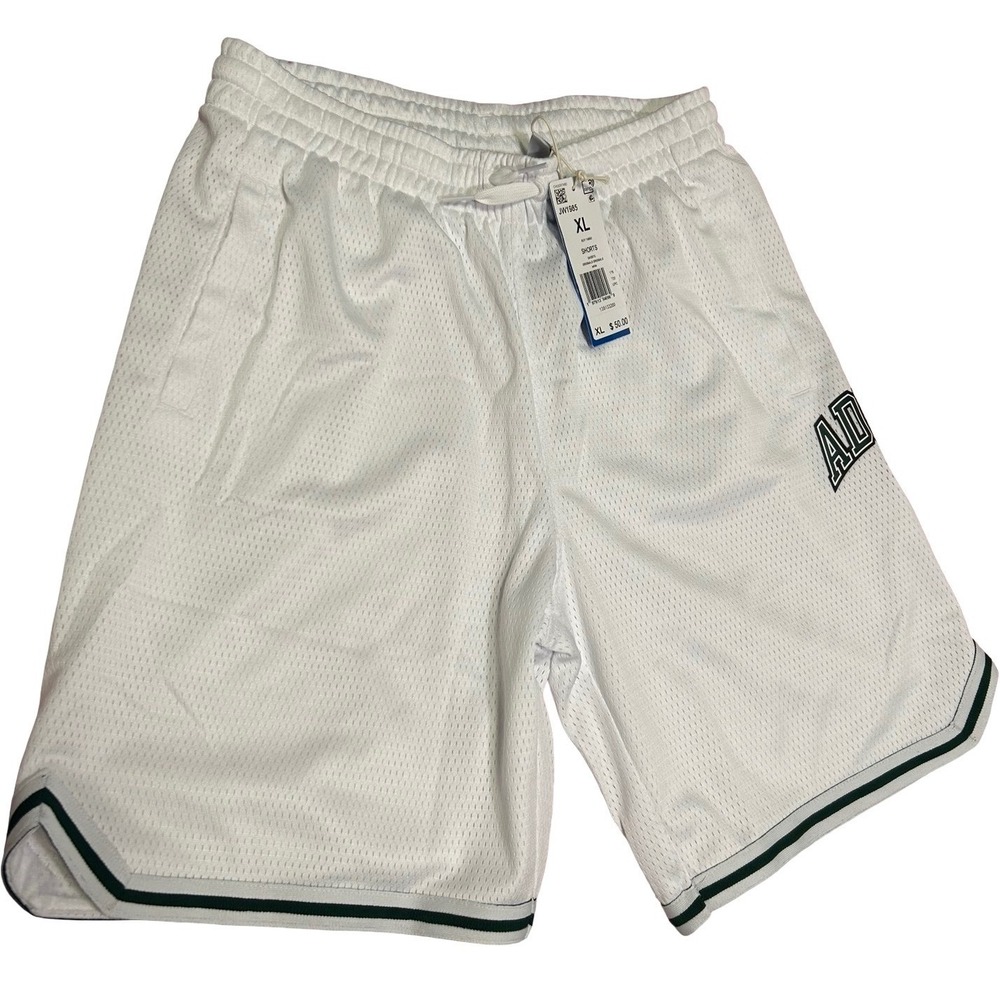 Adidas Originals Mesh Varsity Basketball Shorts White Sz Boy XL NWT